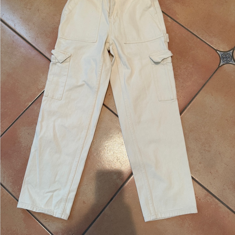 PacSun Cream Straight Leg Pants